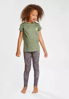 Футболка с принтом Hummel, оливковый