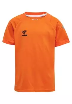 Футболка с принтом Hummel, оранжевый тигр