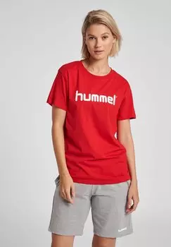 Футболка с принтом Hummel, розовый