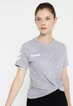 Футболка с принтом Hummel, серый