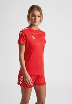 Футболка с принтом Hummel, темно-красный