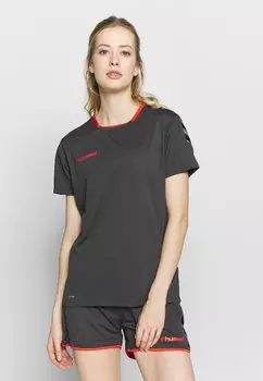 Футболка с принтом Hummel, темно-серый