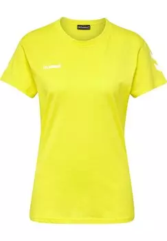 Футболка с принтом Hummel, желтый неон