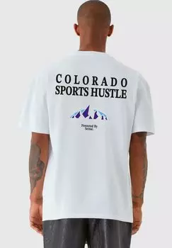 Футболка с принтом Hustle 9N1M SENSE, белый