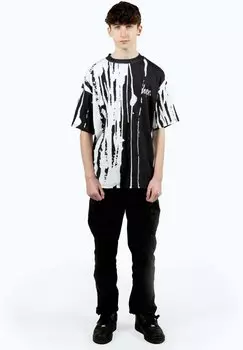 Футболка с принтом HYPE- PAINT RUN, цвет black