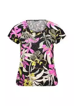 Футболка с принтом и резинкой Betty Barclay, мультиколор