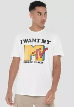 Футболка с принтом I WANT MY MTV Cotton Soul, белый
