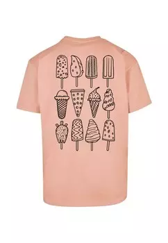 Футболка с принтом ICE CREAM Merchcode, абрикос