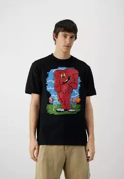 Футболка с принтом Iceberg, черная