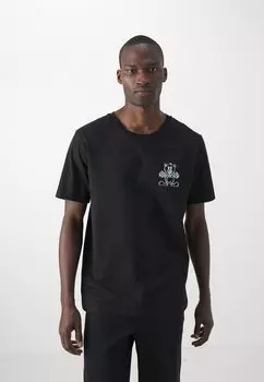 Футболка с принтом Iceberg, черная