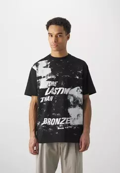 Футболка с принтом Iceberg, черная