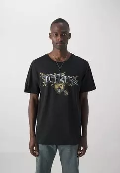 Футболка с принтом Iceberg, черный