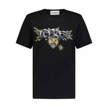 Футболка с принтом Iceberg, черный