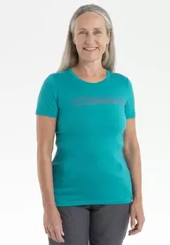 Футболка с принтом Icebreaker, бирюзовый