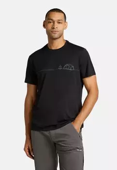 Футболка с принтом icebreaker, черный