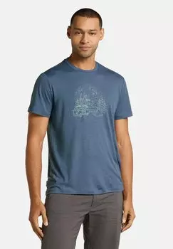 Футболка с принтом icebreaker, светло-голубой