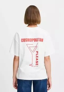 Футболка с принтом ICHI, красный