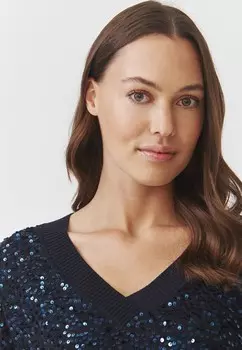 Футболка с принтом ICOMA TATUUM, темно-синий