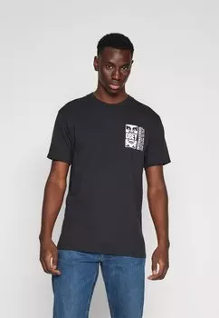 Футболка с принтом ICON SPLIT UNISEX Obey Clothing, цвет black
