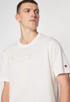 Футболка с принтом ICONS CREWNECK LARGE LOGO Champion, слоновая кость
