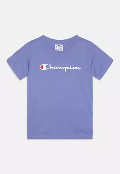 Футболка с принтом ICONS CREWNECK WITH LARGE LOGO Champion, фуксия