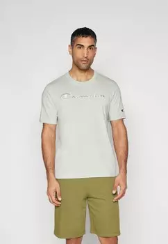 Футболка с принтом ICONS CREWNECK WITH LARGE TONAL LOGO Champion, светло-зеленый