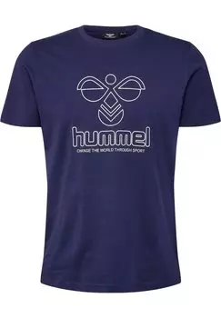 Футболка с принтом ICONS GRAPHIC Hummel, цвет peacoat