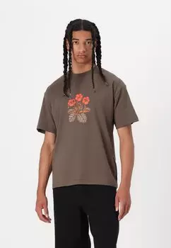 Футболка с принтом ICONS UNISEX Billabong, коричневый