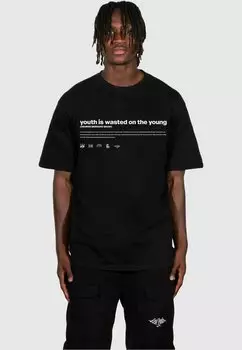 Футболка с принтом Ifluenced Lost Youth, черный