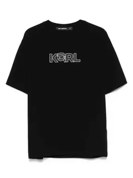 Футболка с принтом Ikon Karl Lagerfeld, черный