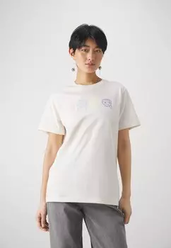 Футболка с принтом IKONIK 2.0 OUTLINE KARL LAGERFELD, цвет off white