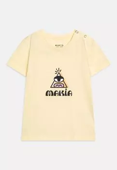 Футболка с принтом ILLUMINATI UNISEX Makia, цвет lemon