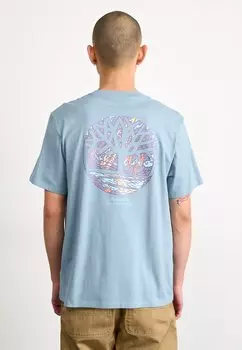 Футболка с принтом ILLUSTRATED TREE LOGO BACK GRAPHIC TEE Timberland, синий