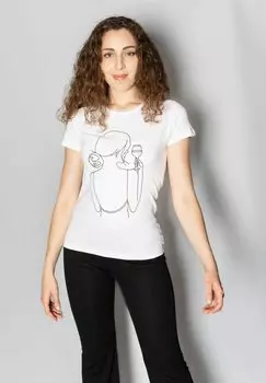 Футболка с принтом Imprimis, белый