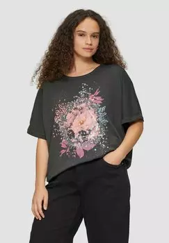 Футболка с принтом IN GEWASCHENER OPTIK QS, черный