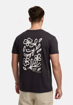 Футболка с принтом INASBJORN INDICODE JEANS, антрацит