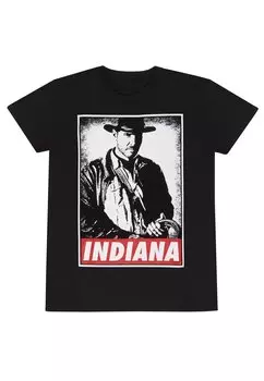 Футболка с принтом INDIANA JONES INDY Henry Tiger, черный