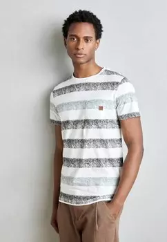 Футболка с принтом INDICODE JEANS, серый