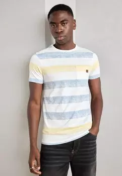Футболка с принтом INDICODE JEANS, светло-желтый