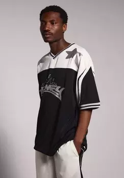 Футболка с принтом INFAMOUS DEEPER V NECK Grimey, черный