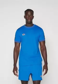 Футболка с принтом INFILLED TAPE TEE Umbro, цвет regal blue
