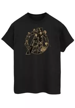 футболка с принтом Infinity War Avengers Logo ABSOLUTE CULT, черный