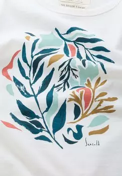 Футболка с принтом Ink Seasalt Cornwall, нарисованная мелом ламинария