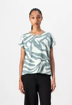 Футболка с принтом INSIDE PRINTED TOM TAILOR, цвет Teal