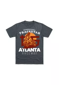 Футболка с принтом INTERNATIONAL TRACKSTAR Henry Tiger, цвет Dark Heather Grey