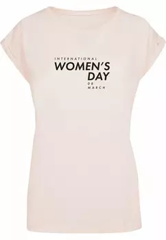 Футболка с принтом INTERNATIONAL WOMEN'S DAY 3 EXTENDE Merchcode, розовый