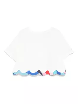 Футболка с принтом «Ирида» PUCCI Junior, белый