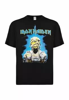 Футболка с принтом IRON MAIDEN MUMMY BACK rockshirts, черный