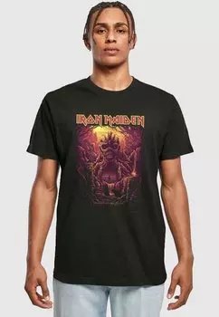 Футболка с принтом IRON MAIDEN MUMMY ROUND NECK Merchcode, цвет black