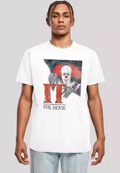 Футболка с принтом IT DISTRESSED POSTER F4NT4STIC, белый